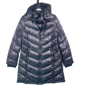 Andrew Marc‎ Black Packable Lightweight Premium Down Coat Size S